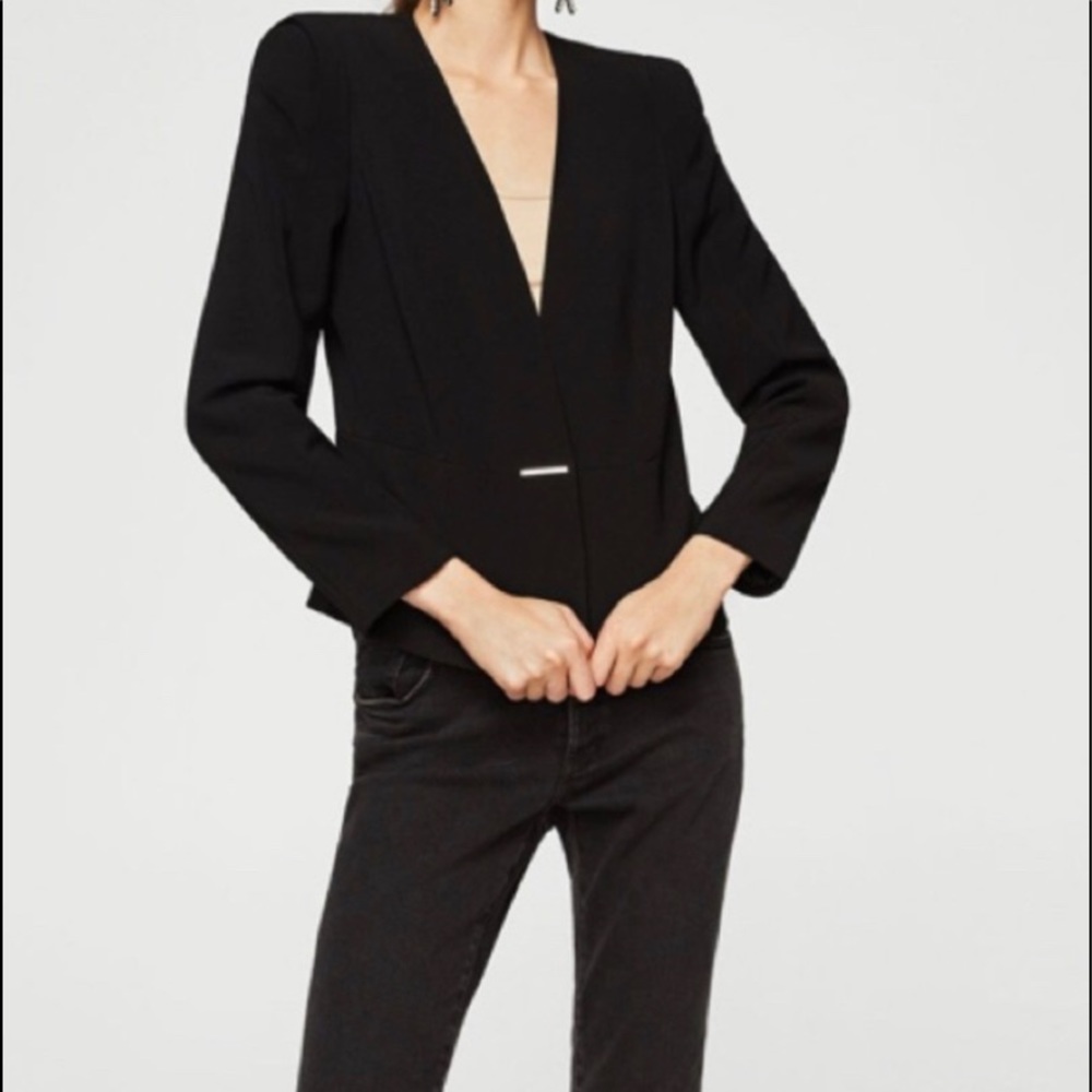 Mango Metallic Fastening Blazer (NWT)